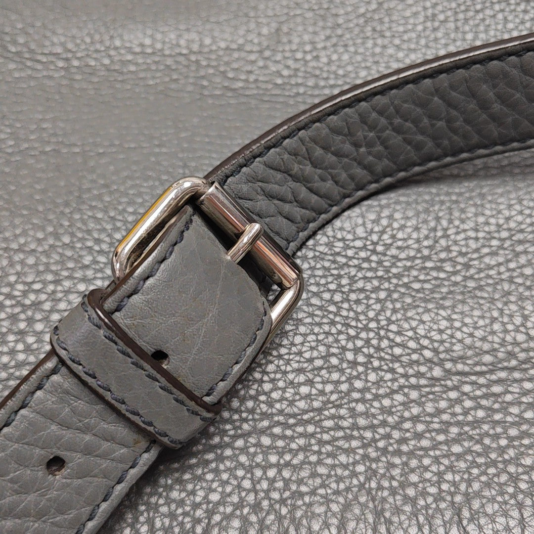 Calfskin Crossbody Bag Gray