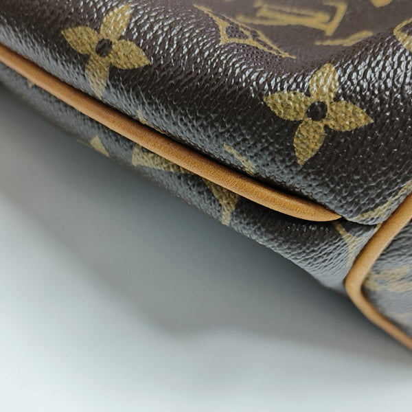 Monogram Coated Canvas Top Handle Bag Brown