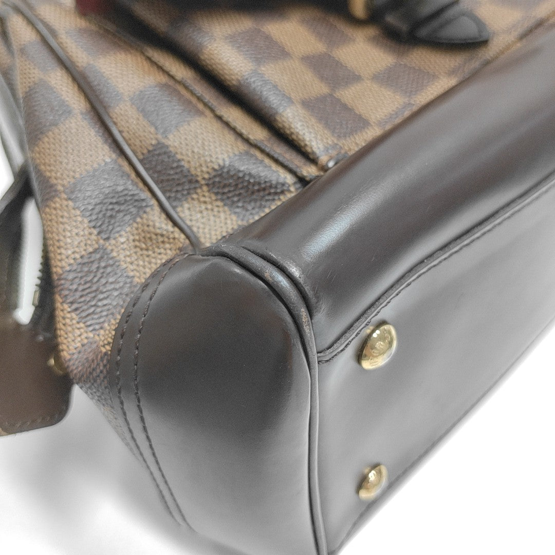 KNIGHTSBRIDGE Damier Ebene Coated Canvas Brown