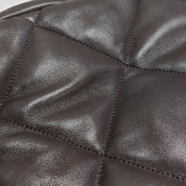CHANEL 19 Maxi Quilted Calfskin Brown
