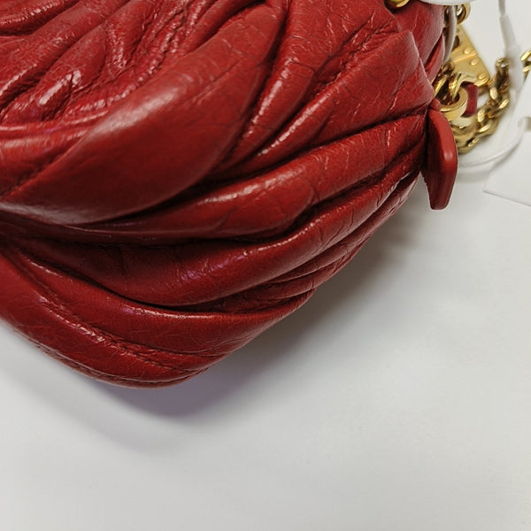 Matelassé Quilted Lambskin Red