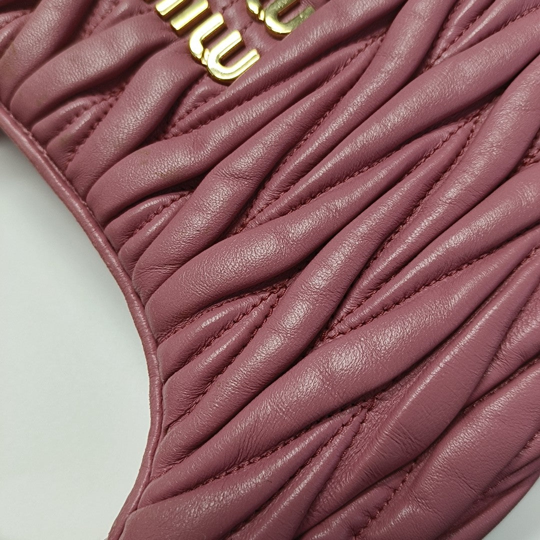Wander Matelassé Small Quilted Lambskin Pink