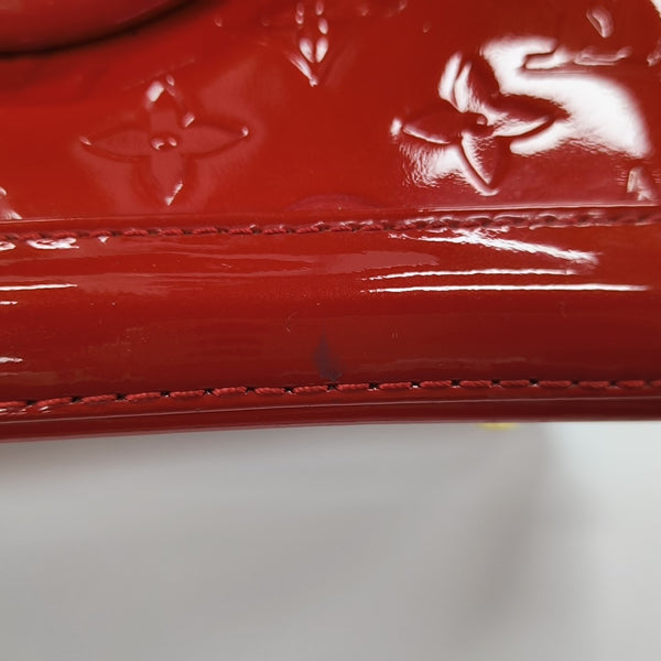 ALMA BB Monogram Patent Leather Red
