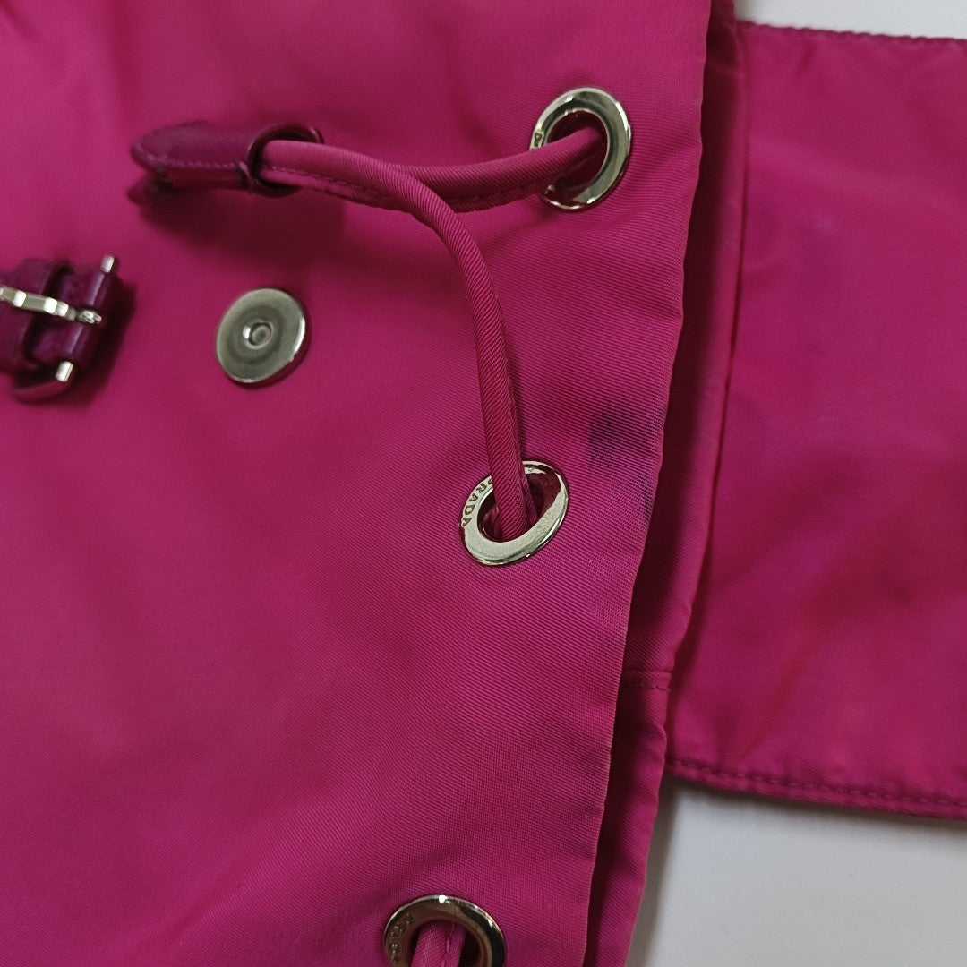 Nylon Backpack Red