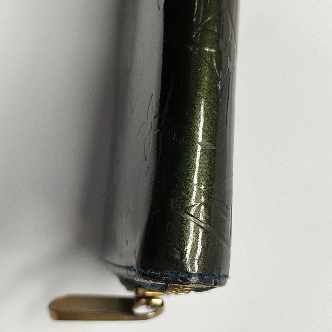 ZIPPY Patent Leather Green Wallet