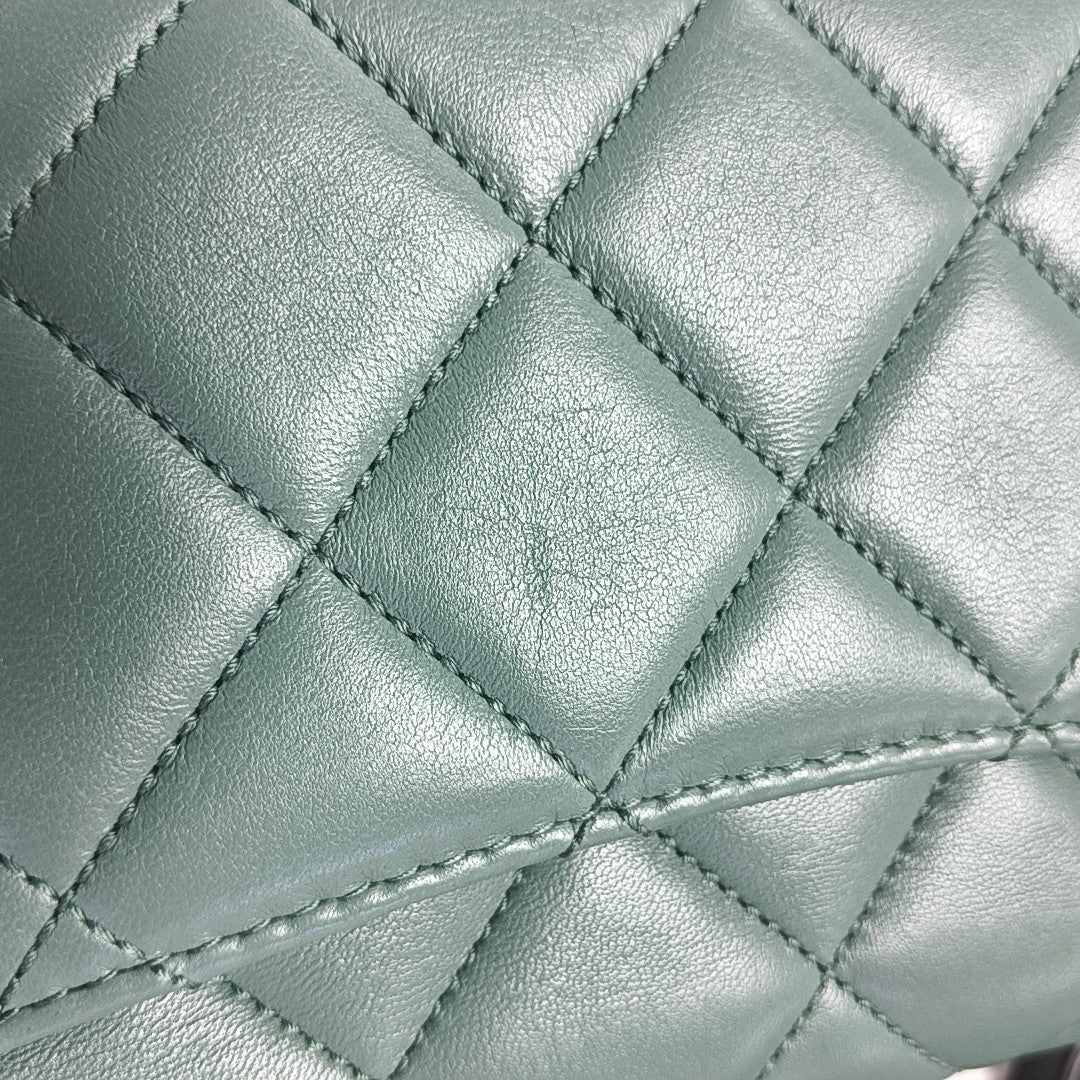 TRENDY CC Quilted Lambskin Green