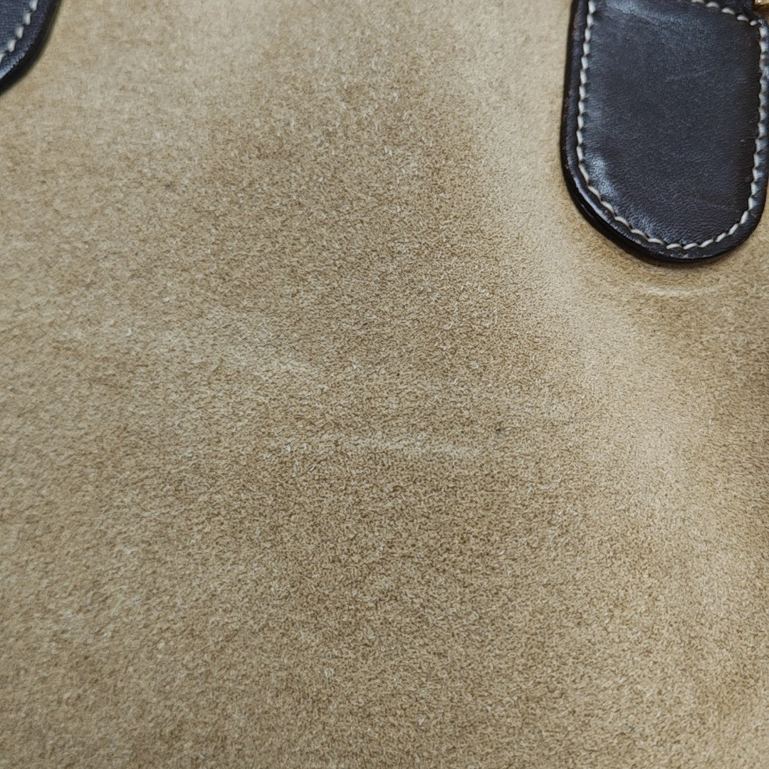 Suede Tote Bag Brown