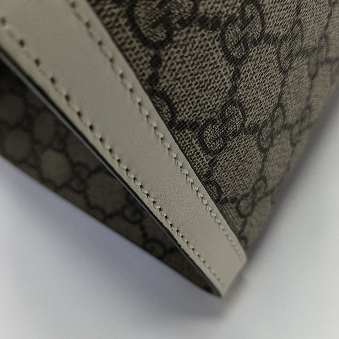 Padlock Medium Monogram Coated Canvas Beige