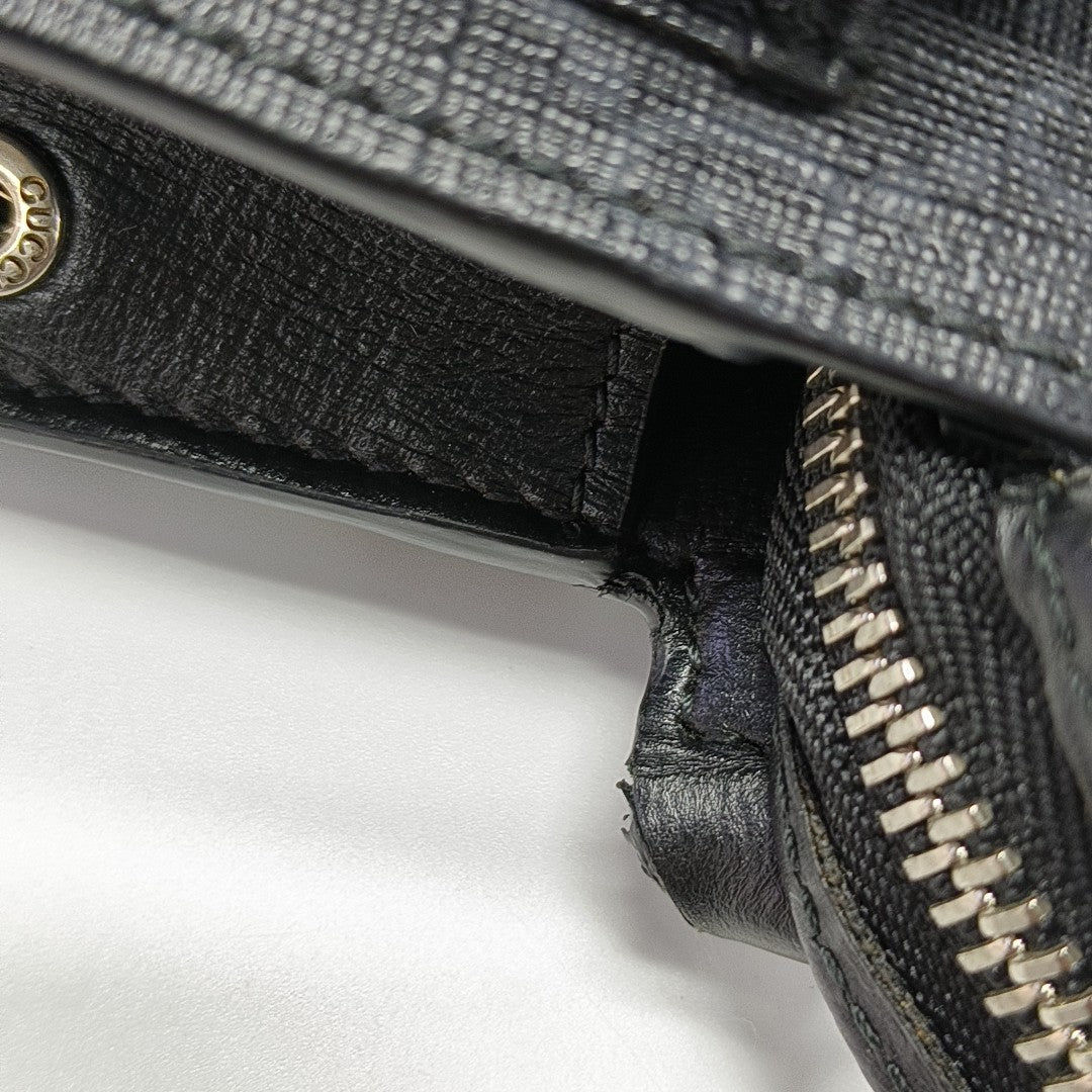 GG Messenger Monogram Coated Canvas Black