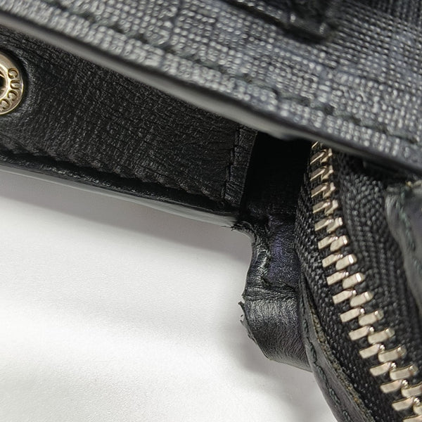 GG Messenger Monogram Coated Canvas Black