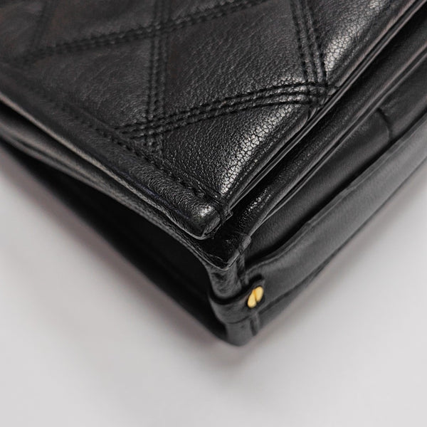 BECKY Small Quilted Lambskin Black