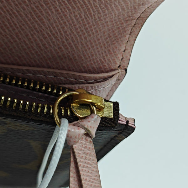 ROSALIE Monogram Coated Canvas Brown Card Holder