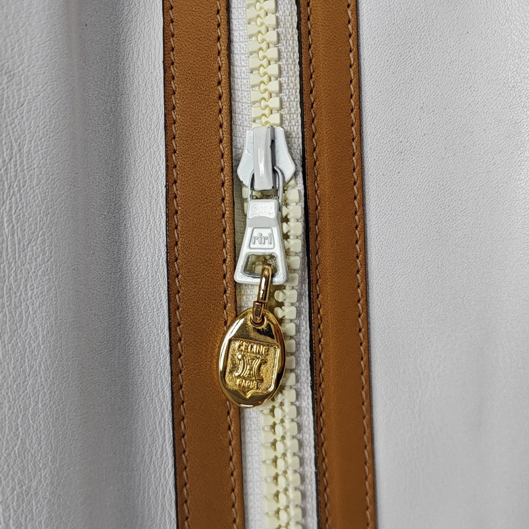 MACADAM CLUTCHES Calfskin White