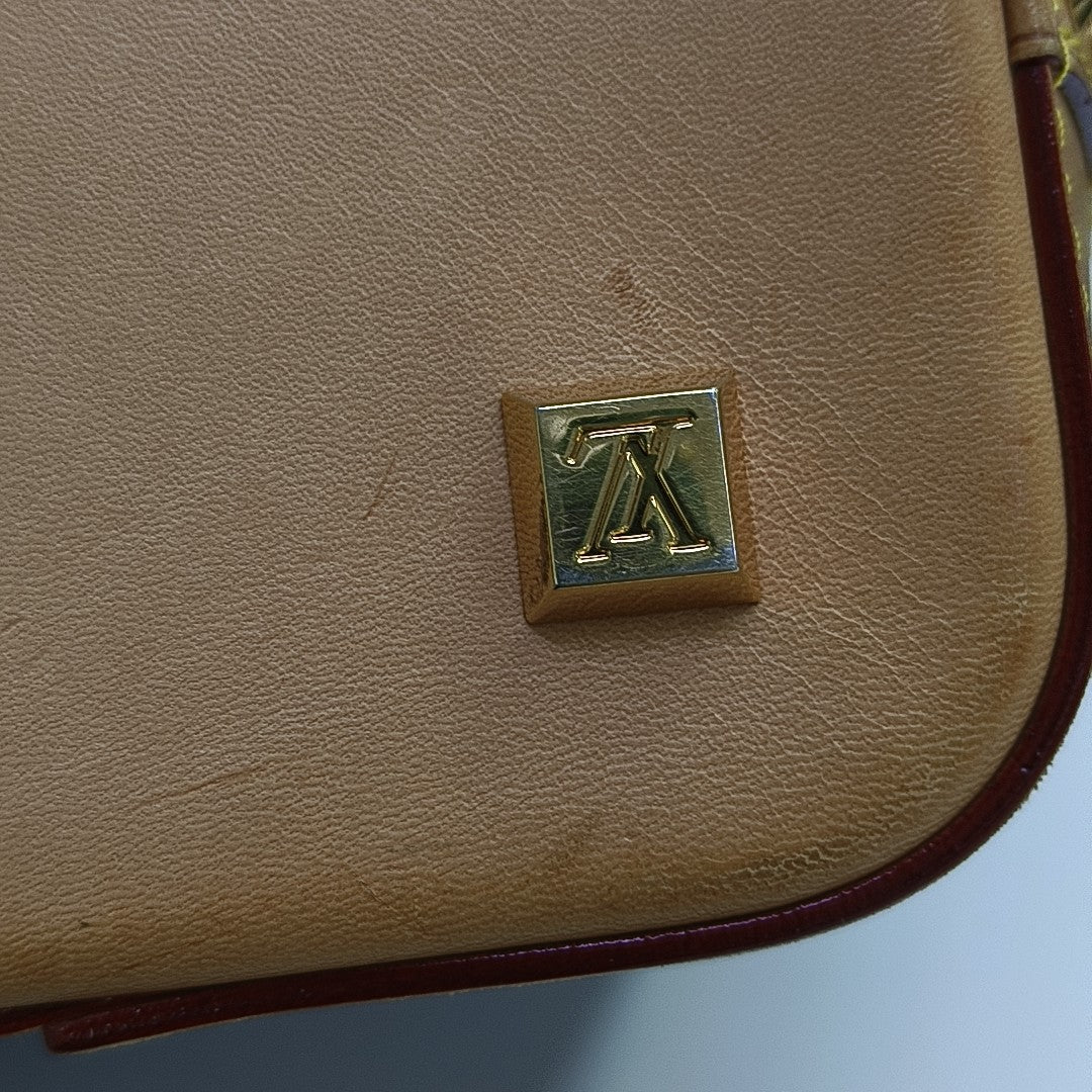 LV × TM SHARLEEN MM Monogram Coated Canvas Black