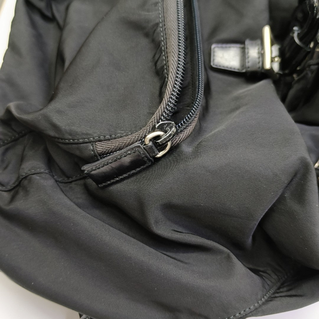 Nylon Backpack Black