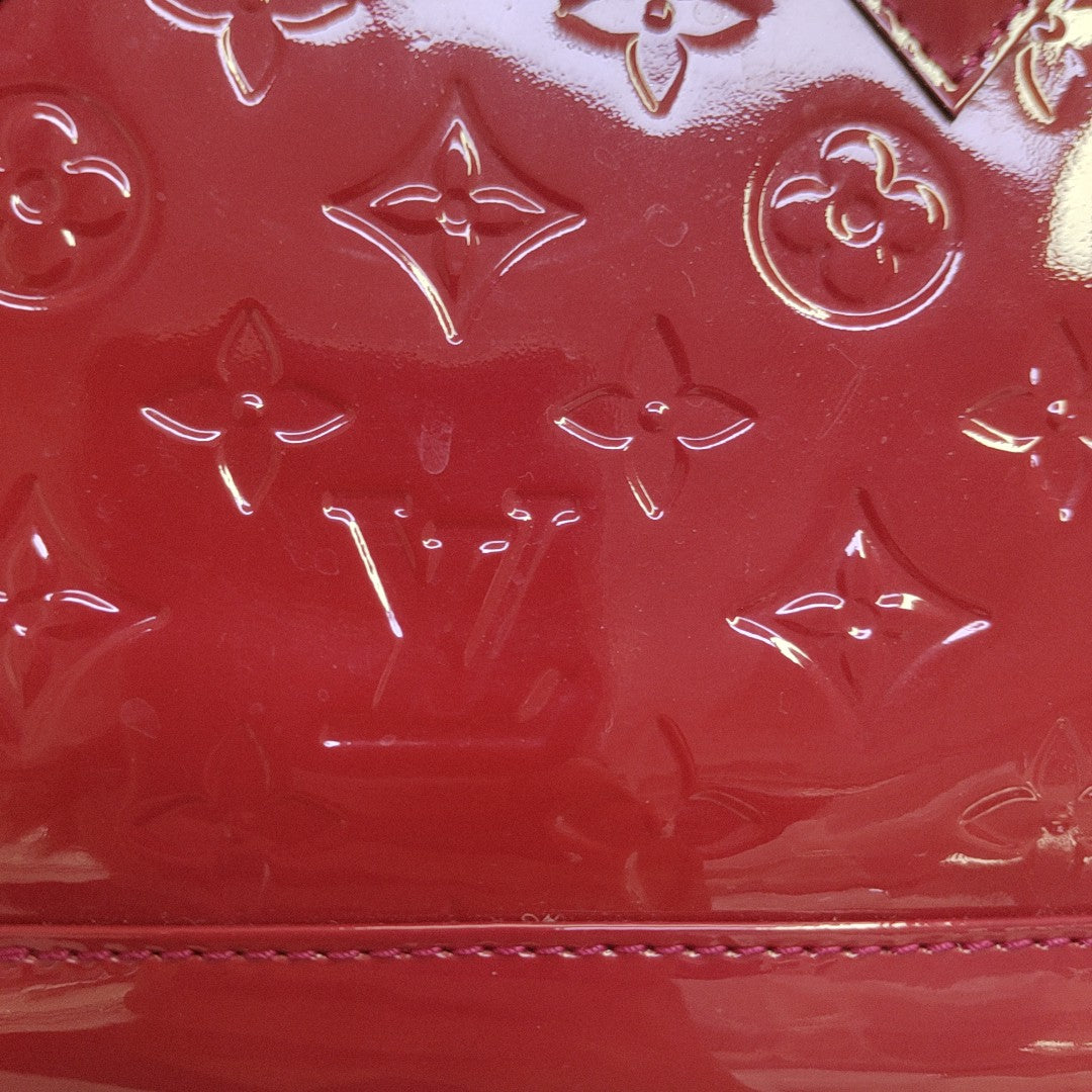 ALMA BB Monogram Patent Leather Red