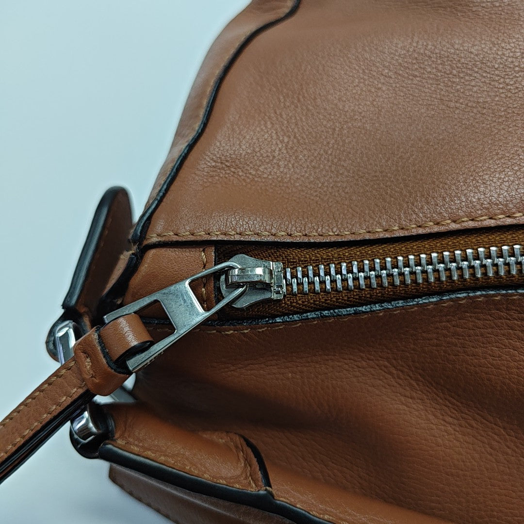 Puzzle Small Calfskin Brown