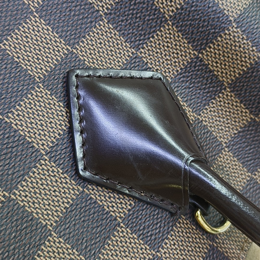 KENSINGTON BOWLING Damier Ebene Coated Canvas Brown