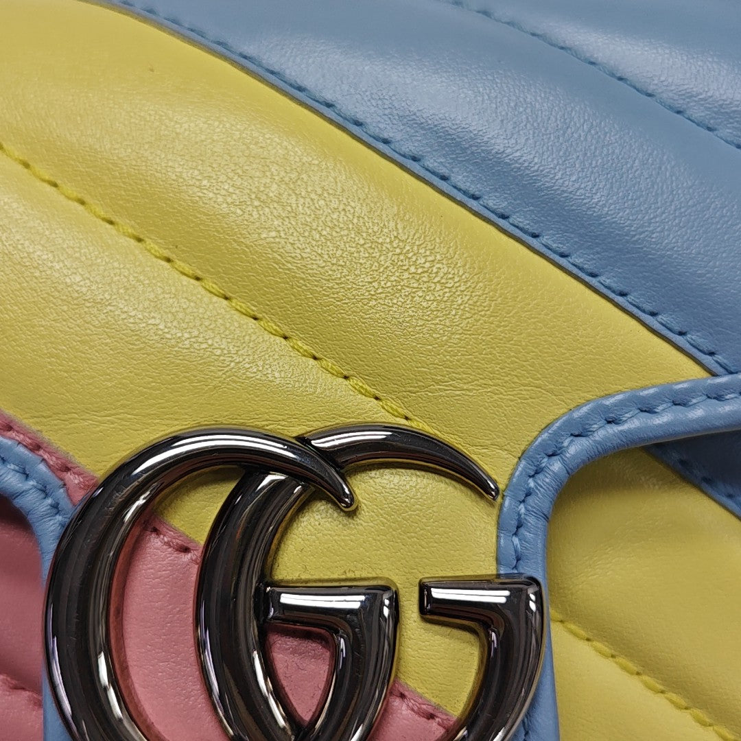 GG Marmont Mini Quilted Calfskin Multicolor
