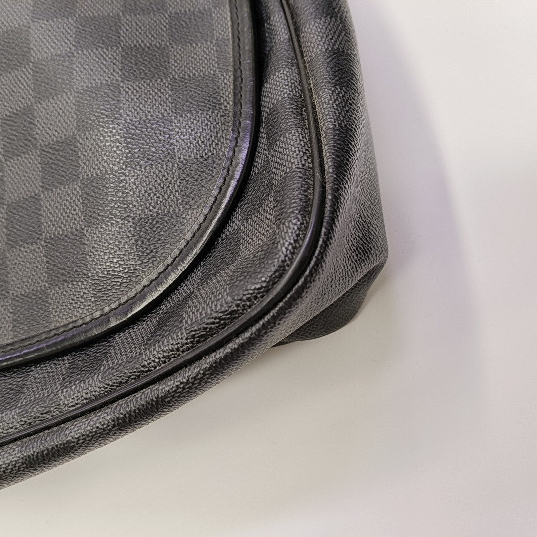 DANIEL Damier Graphite Coated Canvas Gray