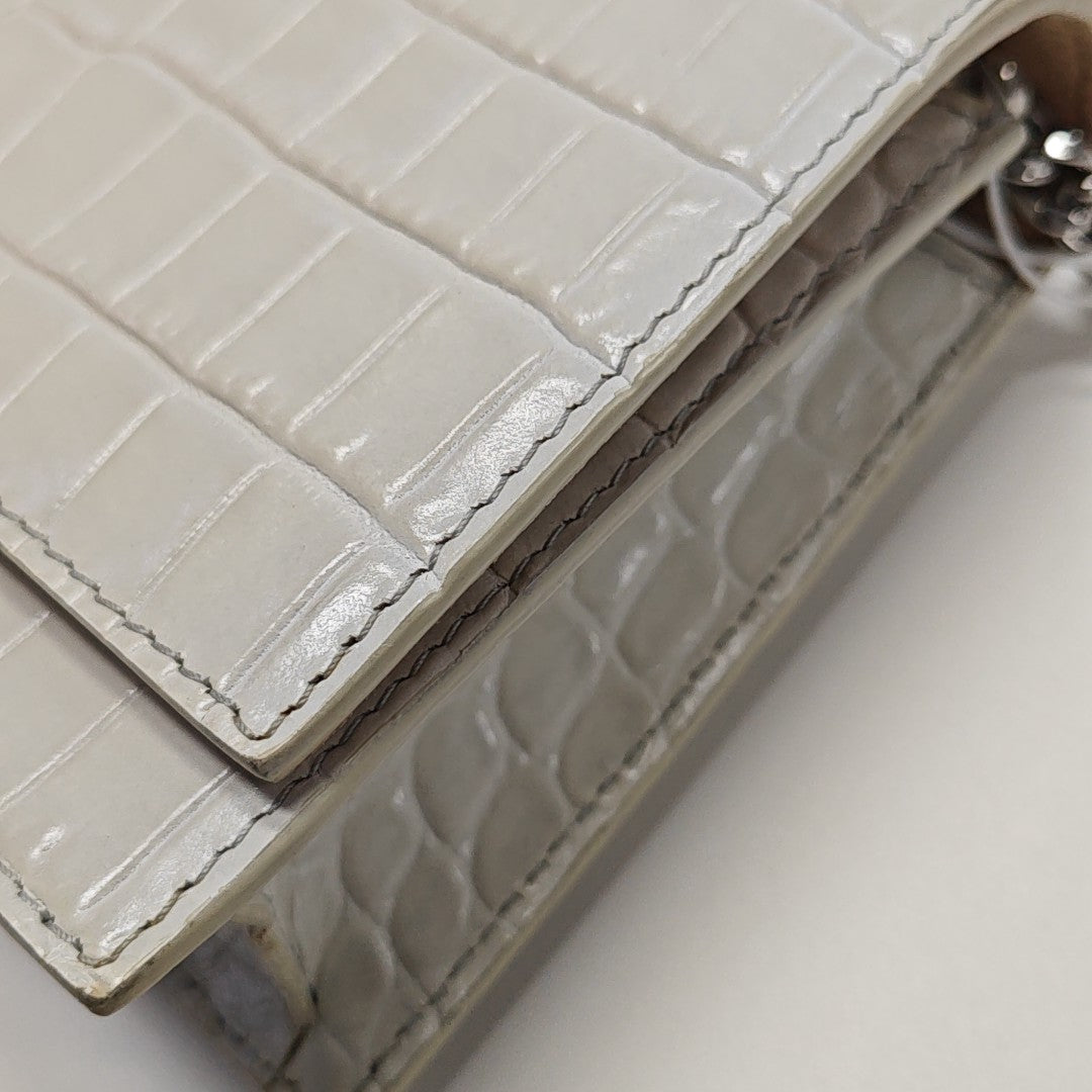 Calfskin Shoulder Bag White