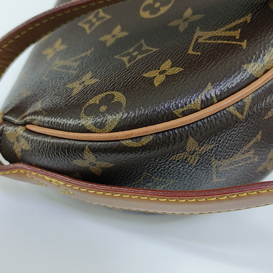 TAMBOURINE Monogram Coated Canvas Brown