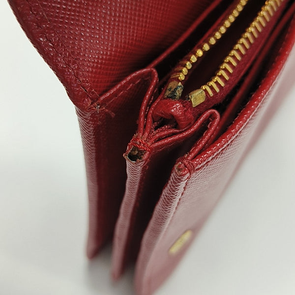 Saffiano Calfskin Crossbody Bag Red