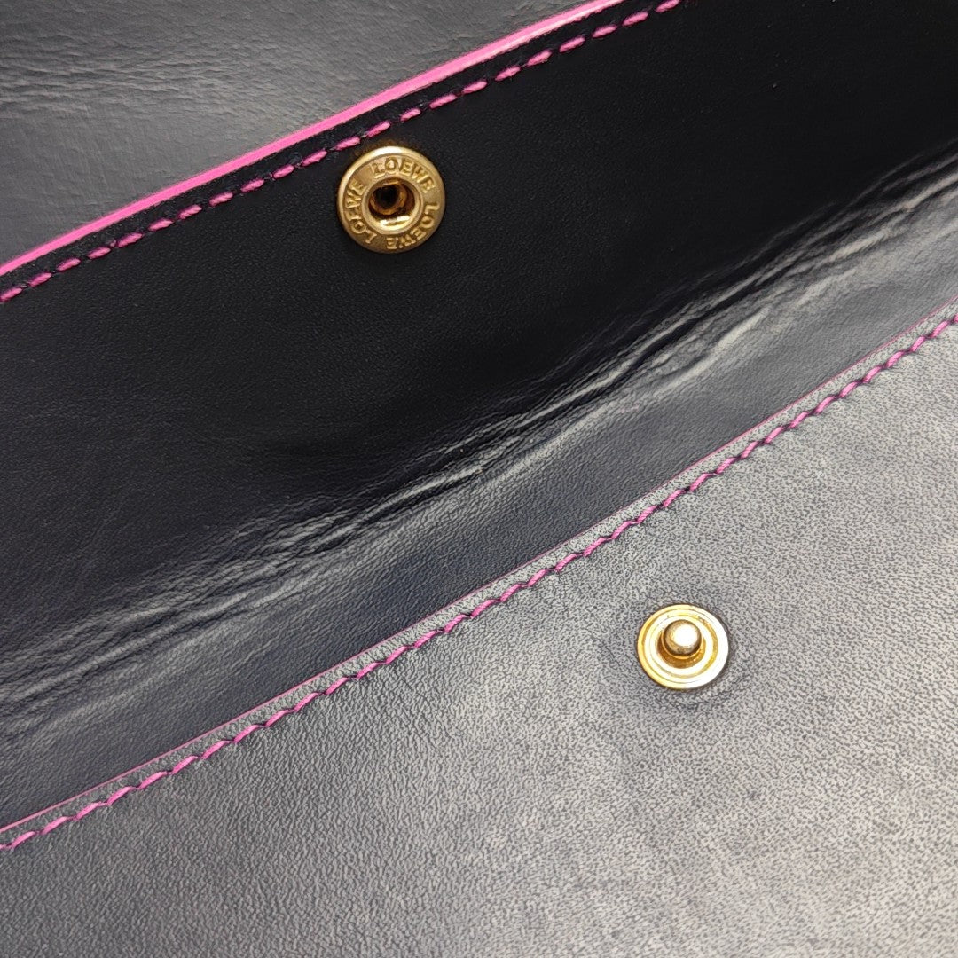 Leather Tote Bag Blue