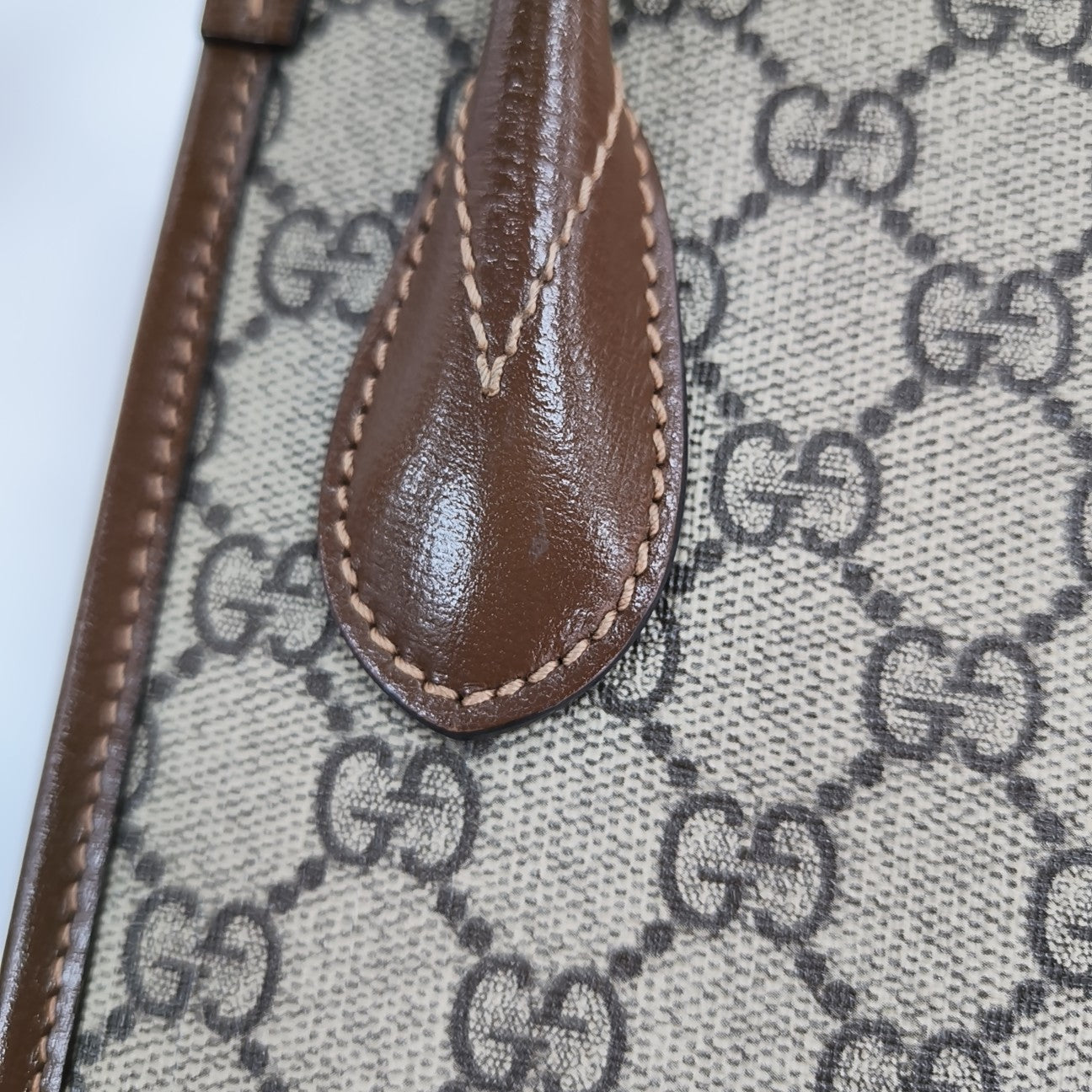 Retro Mini Monogram Coated Canvas Beige