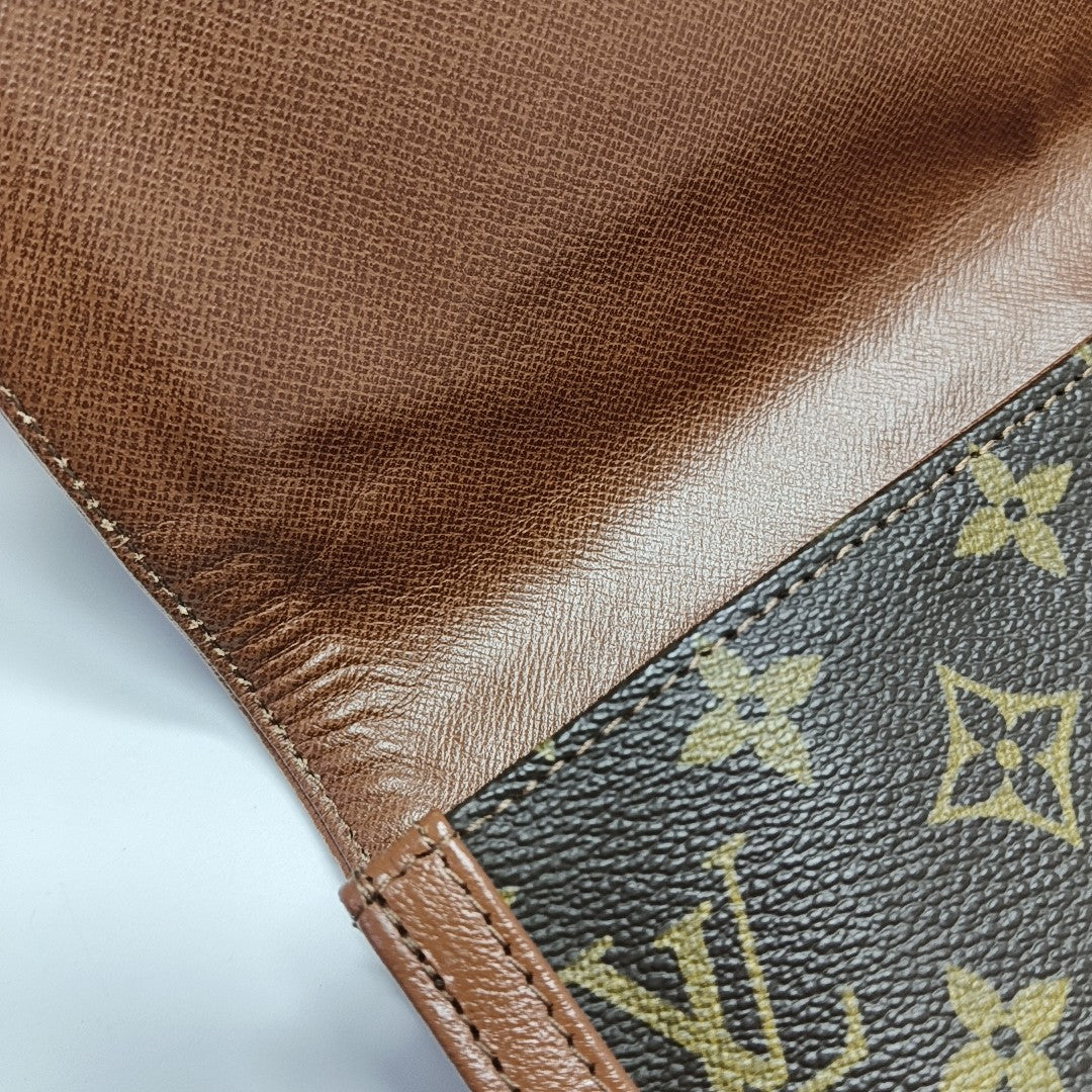 DAME GM Monogram Coated Canvas Brown