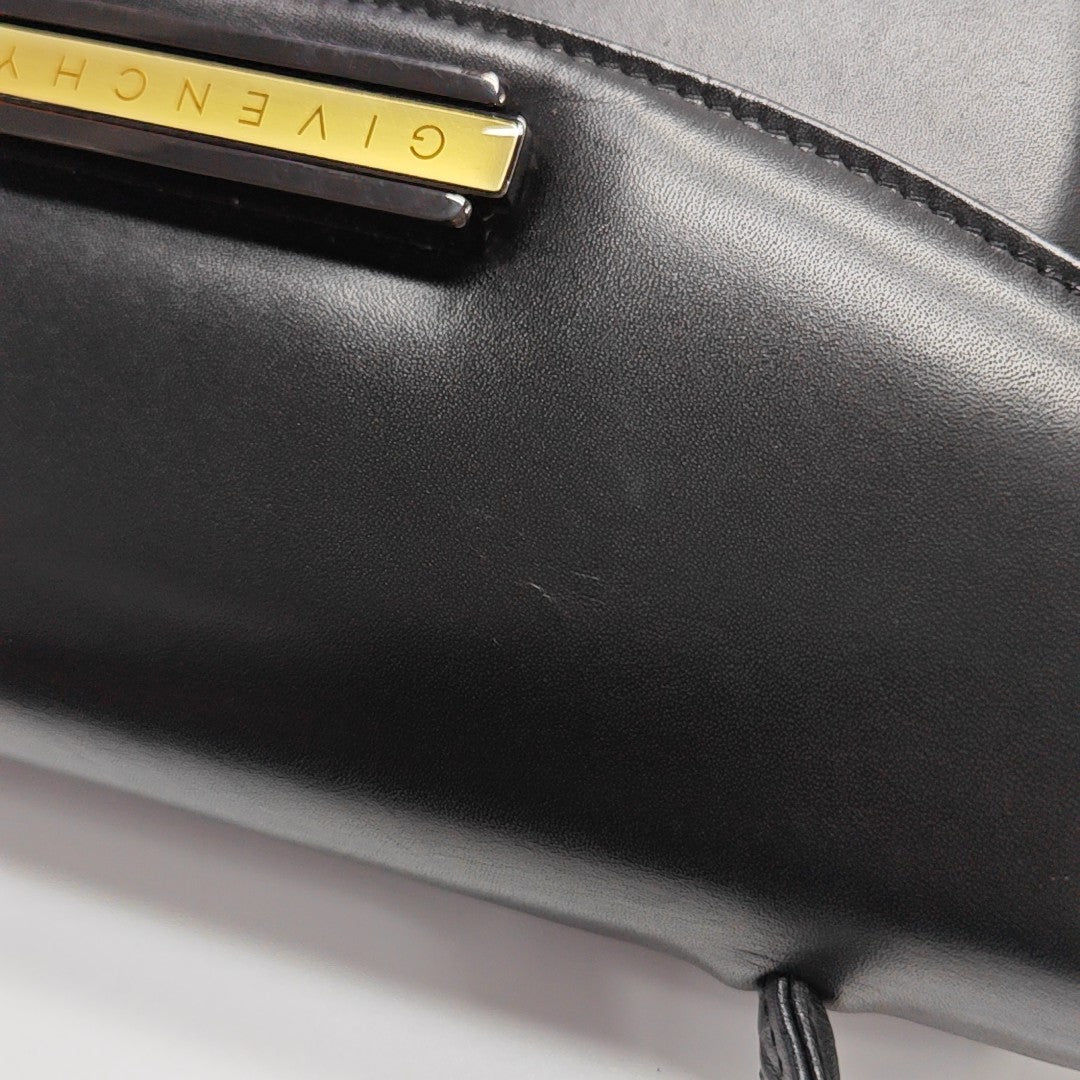 Calfskin Top Handle Bag Black