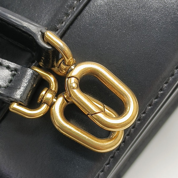 Hourglass S Calfskin Black
