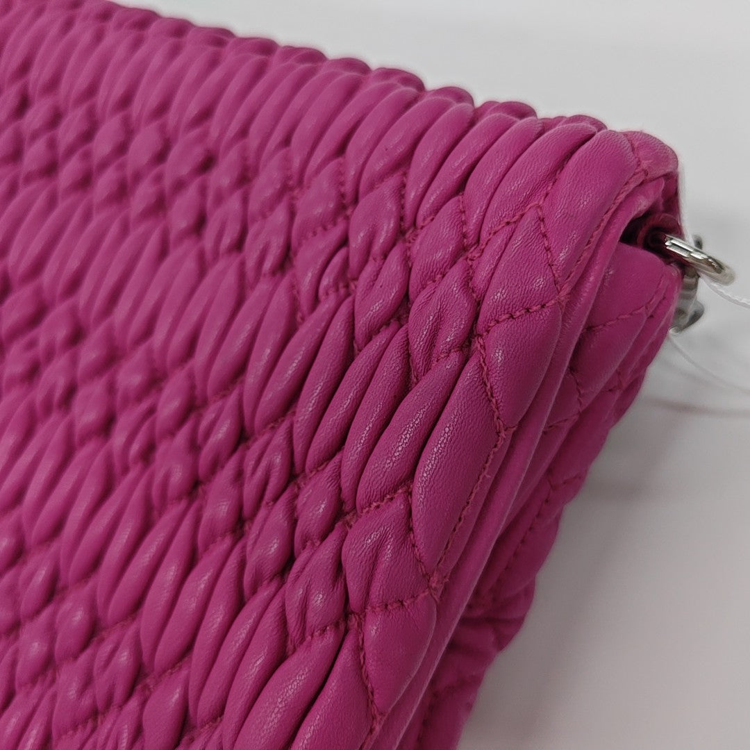 Crystal Quilted Lambskin Red