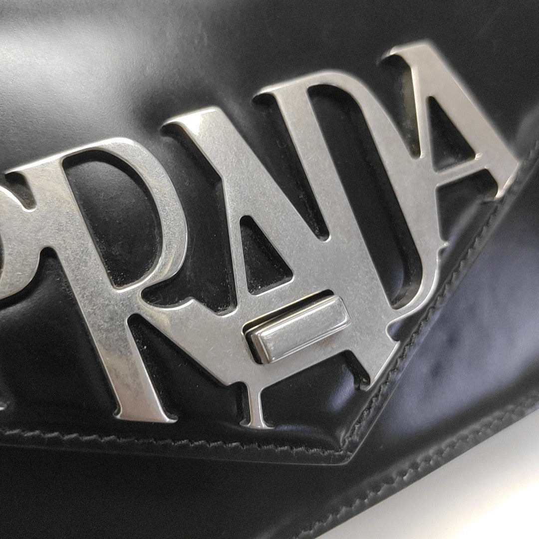 Calfskin Shoulder Bag Black