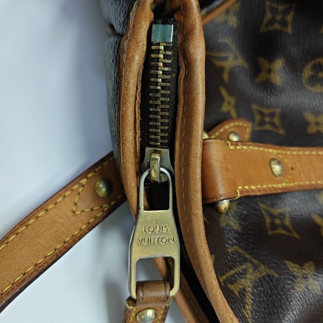 ESTRELA MM Monogram Coated Canvas Brown