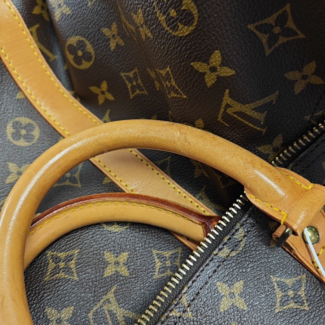 SAC SOUPLE 55 Monogram Coated Canvas Brown