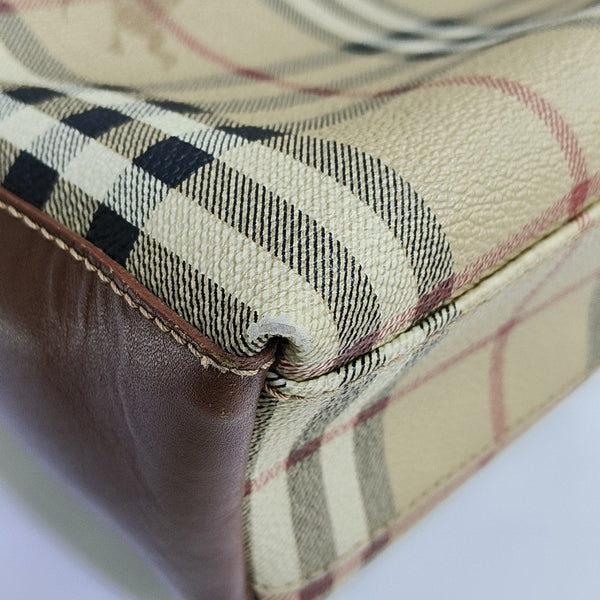 Coated Canvas Tote Bag Beige