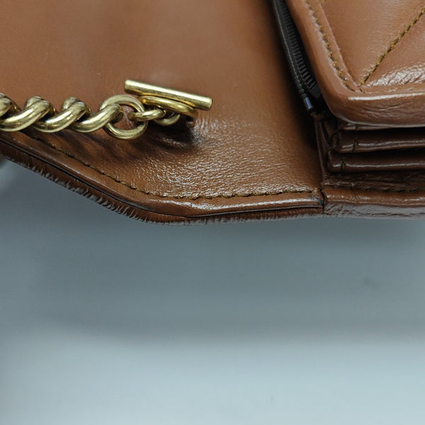 GG Marmont Mini Quilted Calfskin Brown