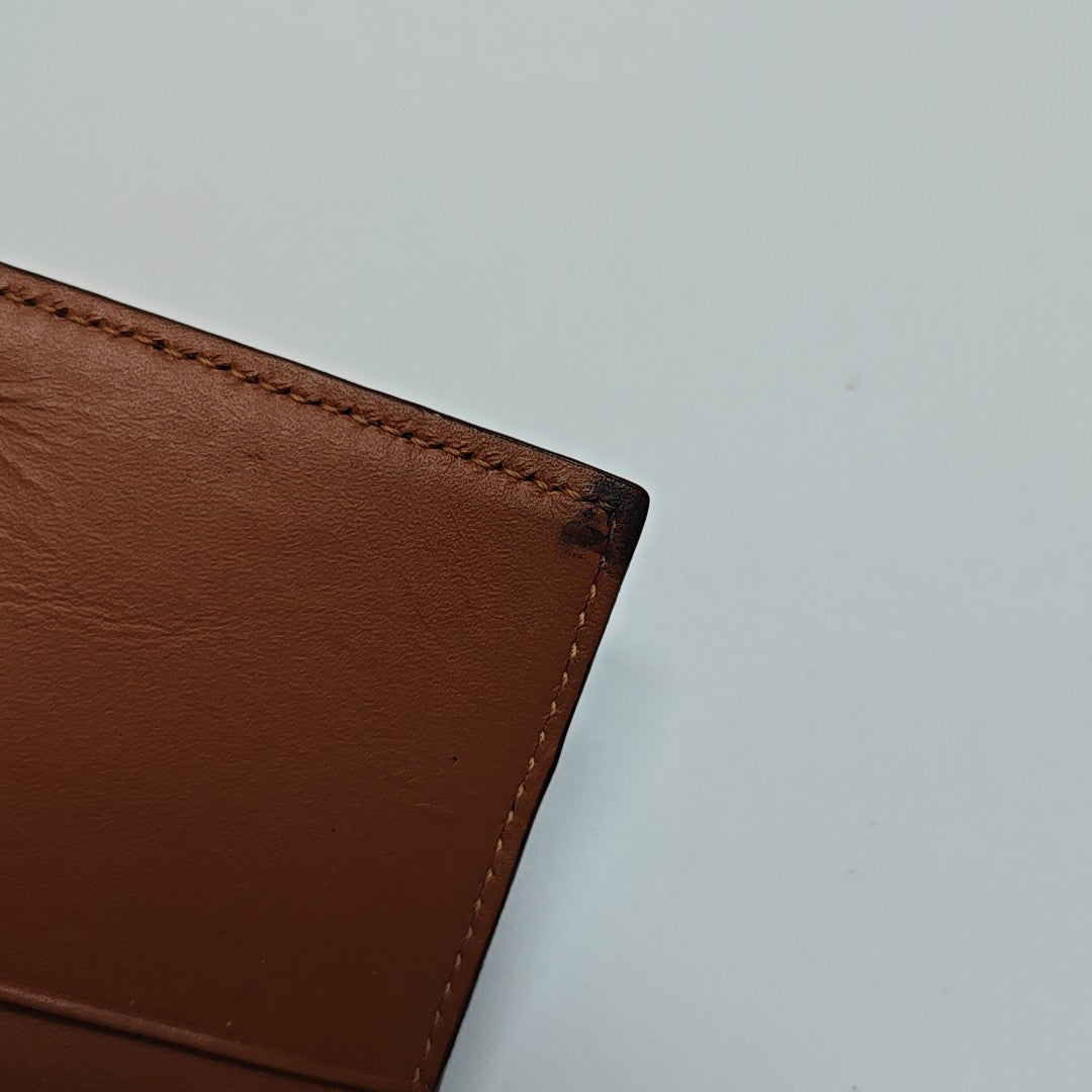 Calfskin Card Holder Brown