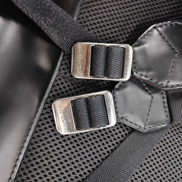 Damier Coated Canvas Backpack Blue