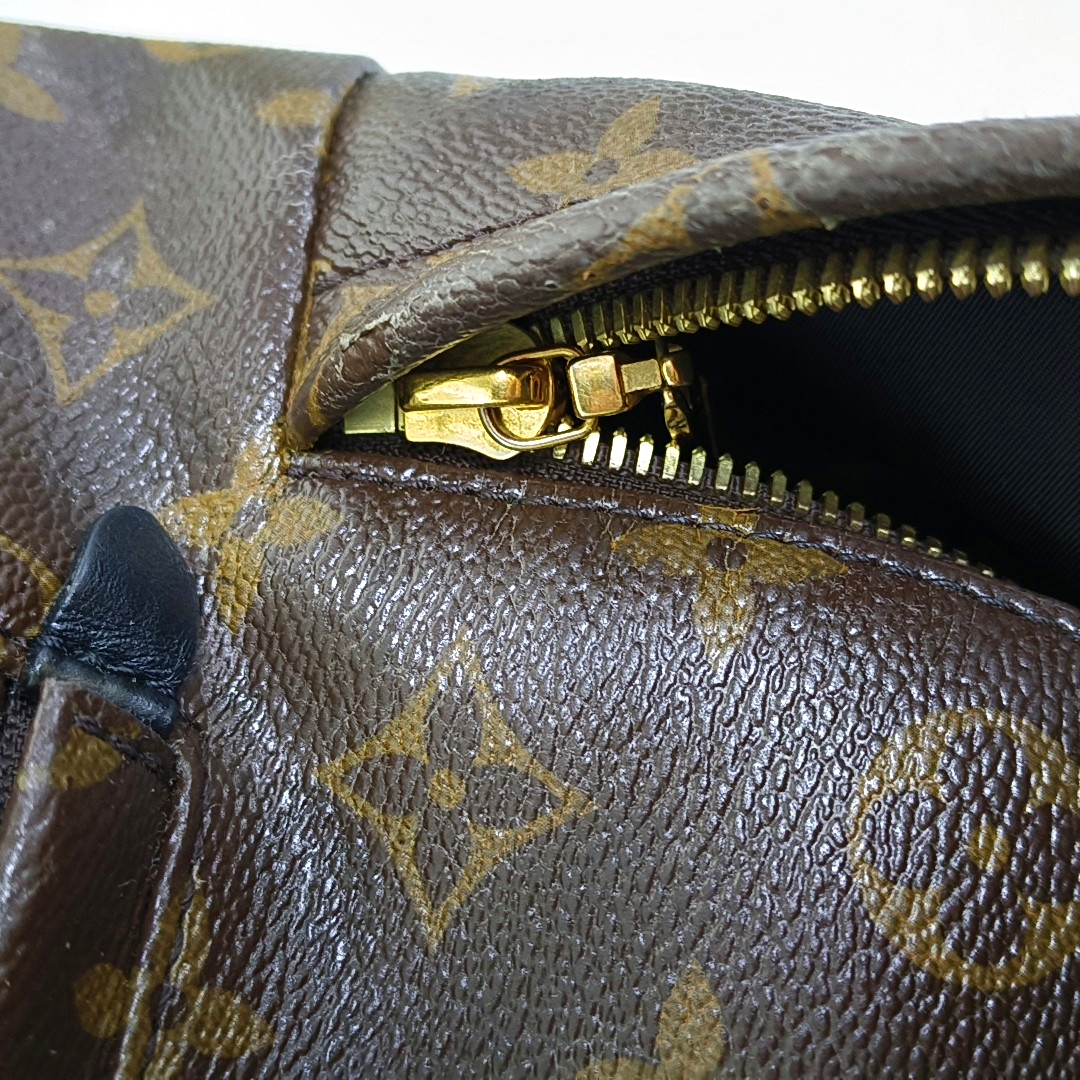 PALM SPRINGS PM Monogram Coated Canvas Brown