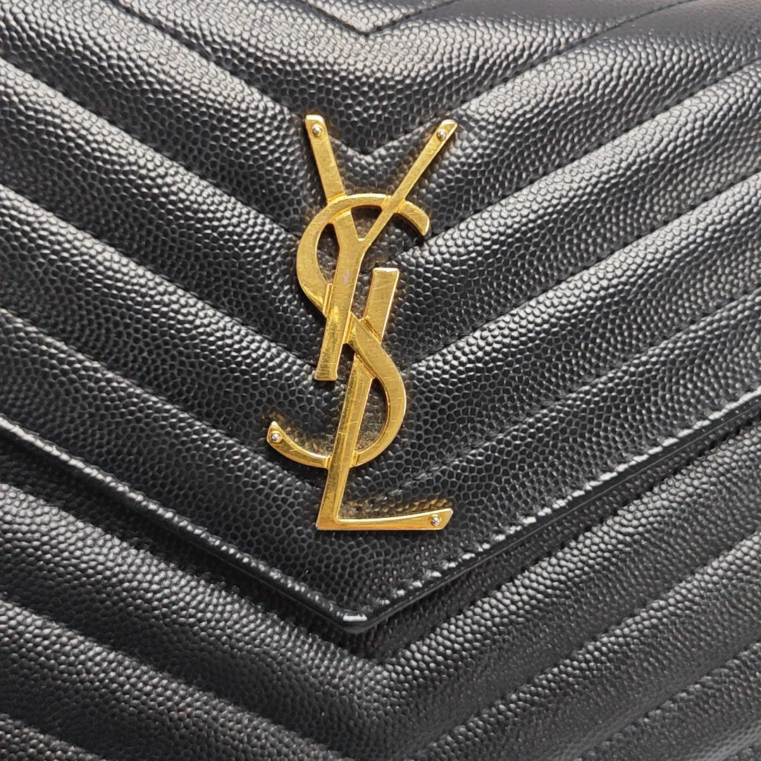 MONOGRAM Medium Quilted Calfskin Black