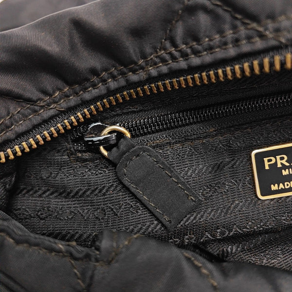 Nylon Quilted Nylon Black