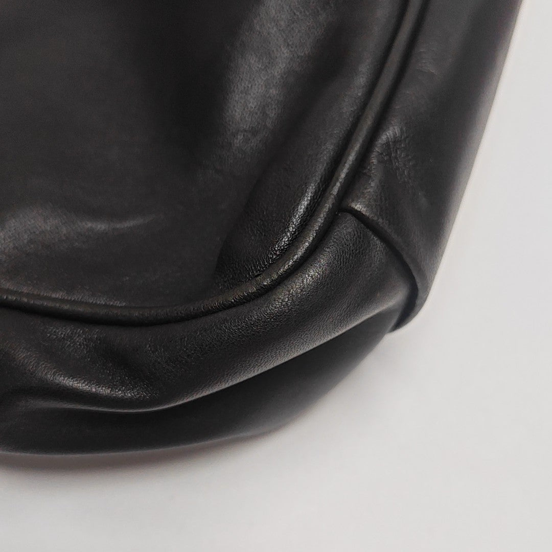 Calfskin Top Handle Bag Brown