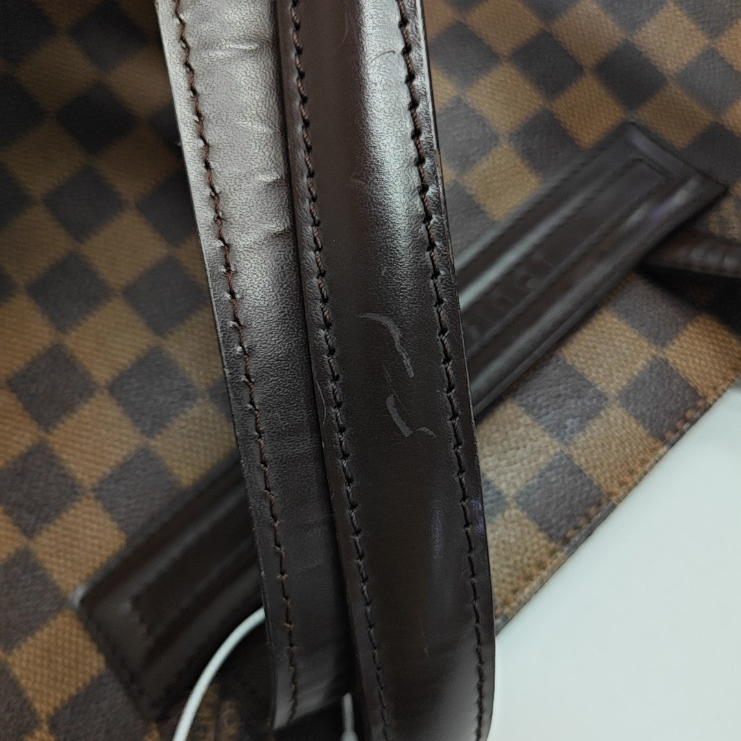 PARIOLI PM Damier Ebene Coated Canvas Brown