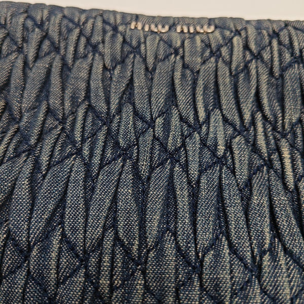 Crystal Quilted Denim Blue