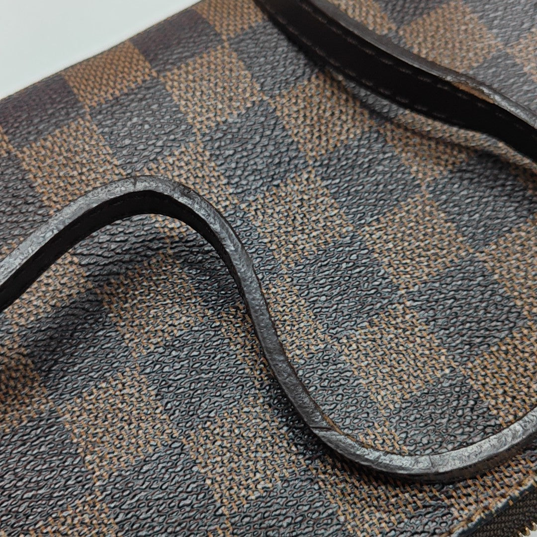 EVA Damier Ebene Coated Canvas Brown
