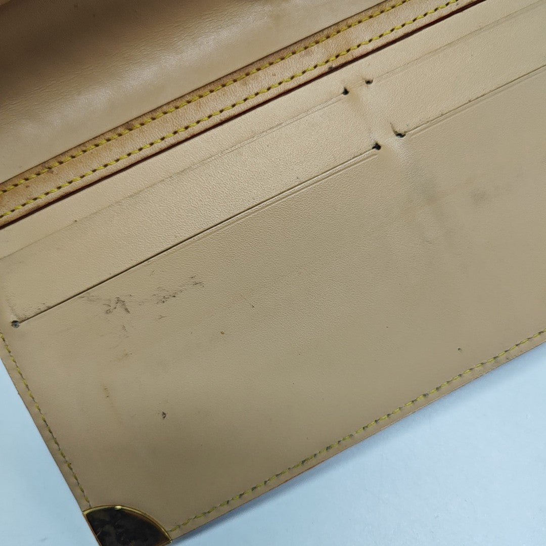 LV × TM INTERNATIONAL Monogram Coated Canvas White Wallet