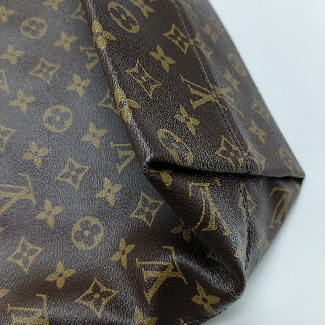 IENA PM Monogram Coated Canvas Brown