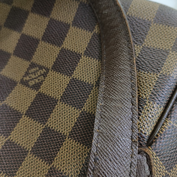 BELEM PM Damier Ebene Coated Canvas Brown